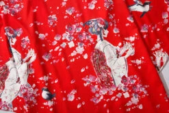 Apparel Japanese Sakura Cherry Blossom Print Kimono -Kawaii Store kawaiies plushies plush softtoy japanese sakura cherry blossom print kimono clothing 136740