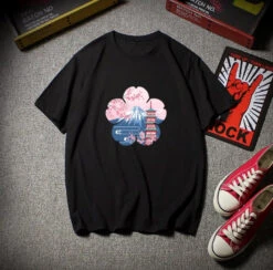 Apparel Japanese Sakura Mt Fuji Shrine Cherry Blossom Women's Tee 19 Apparel Japanese Sakura Mt Fuji Shrine Cherry Blossom Women's Tee -Kawaii Store kawaiies plushies plush softtoy japanese sakura mt fuji shrine cherry blossom womens tee tops black s 545032