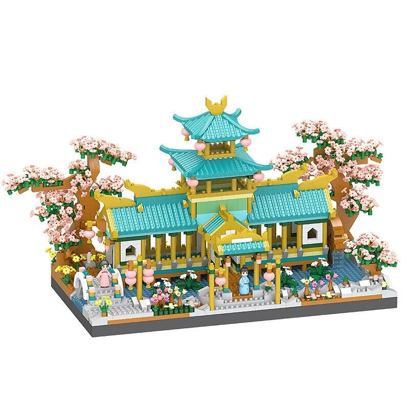 Japanese Sakura Palace Shrine Nano Building Blocks 12 Japanese Sakura Palace Shrine Nano Building Blocks - Image 10