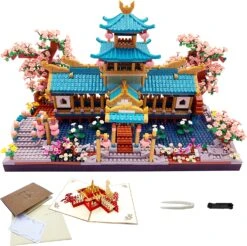 Japanese Sakura Palace Shrine Nano Building Blocks 29 Japanese Sakura Palace Shrine Nano Building Blocks -Kawaii Store kawaiies plushies plush softtoy japanese sakura palace shrine nano building blocks build it 929648