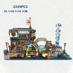 Japanese Seafood Store River Market Micro Building Blocks -Kawaii Store kawaiies plushies plush softtoy japanese seafood store river market micro building blocks new build it 397152