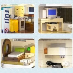 Japanese Steamed Bun Shop Building Blocks -Kawaii Store kawaiies plushies plush softtoy japanese steamed bun shop building blocks build it 130726