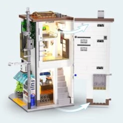 Japanese Steamed Bun Shop Building Blocks -Kawaii Store kawaiies plushies plush softtoy japanese steamed bun shop building blocks build it 906319