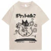 Apparel Japanese-theme Black Cat In A Bag Unisex Tee -Kawaii Store kawaiies plushies plush softtoy japanese theme black cat in a bag unisex tee apparel cream s 474857