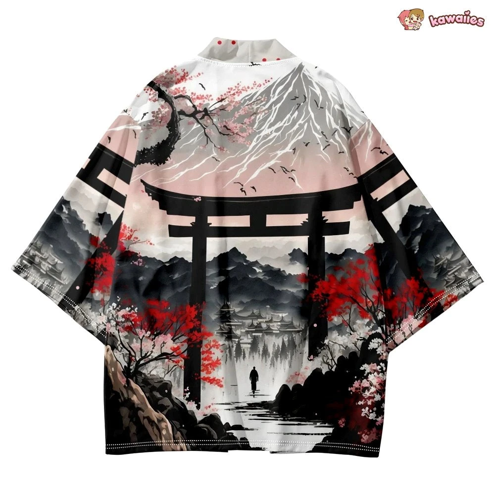 Apparel Japanese-theme Dawn Shrine Unisex Kimono 7 Apparel Japanese-theme Dawn Shrine Unisex Kimono - Image 5