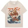 Apparel Japanese-theme Flaming Hot Noodles Great Waves Unisex Tee -Kawaii Store kawaiies plushies plush softtoy japanese theme flaming hot noodles great waves unisex tee apparel cream s 725970