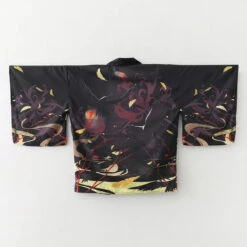 Apparel Japanese-themed Black Red Crows Unisex Kimono -Kawaii Store kawaiies plushies plush softtoy japanese themed black red crows unisex kimono kimono black 751490