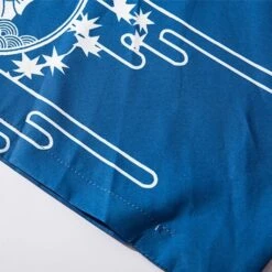 Apparel Japanese-themed Blue Black Cat Fish Unisex Kimono Top -Kawaii Store kawaiies plushies plush softtoy japanese themed blue black cat fish unisex kimono top kimono 360518