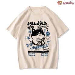 Apparel Japanese Themed Cat Finding Happiness Unisex Tee 22 Apparel Japanese Themed Cat Finding Happiness Unisex Tee -Kawaii Store kawaiies plushies plush softtoy japanese themed cat finding happiness unisex tee apparel 985700