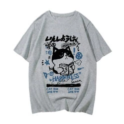Apparel Japanese Themed Cat Finding Happiness Unisex Tee 15 Apparel Japanese Themed Cat Finding Happiness Unisex Tee -Kawaii Store kawaiies plushies plush softtoy japanese themed cat finding happiness unisex tee apparel gray xs 427728