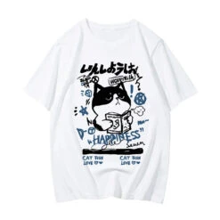 Apparel Japanese Themed Cat Finding Happiness Unisex Tee 18 Apparel Japanese Themed Cat Finding Happiness Unisex Tee -Kawaii Store kawaiies plushies plush softtoy japanese themed cat finding happiness unisex tee apparel white xs 392257