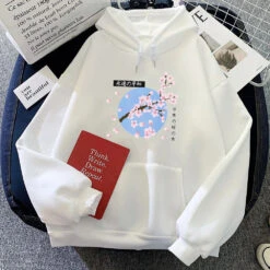 Apparel Japanese-themed Cherry Blossom Blue Sky Unisex Hoodie -Kawaii Store kawaiies plushies plush softtoy japanese themed cherry blossom blue sky unisex hoodie apparel white xxxl 812903