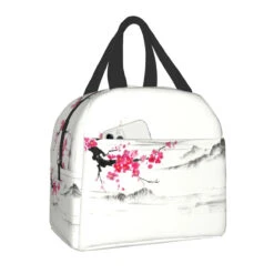 Japanese-themed Cherry Blossom Insulated Lunch Bag Collection -Kawaii Store kawaiies plushies plush softtoy japanese themed cherry blossom insulated lunch bag collection bag mountains 155350