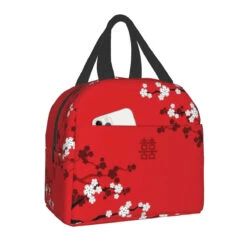 Japanese-themed Cherry Blossom Insulated Lunch Bag Collection