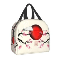 Japanese-themed Cherry Blossom Insulated Lunch Bag Collection -Kawaii Store kawaiies plushies plush softtoy japanese themed cherry blossom insulated lunch bag collection bag red sun 375496