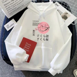 Apparel Japanese-themed Cherry Blossom Pink Sun Unisex Hoodie -Kawaii Store kawaiies plushies plush softtoy japanese themed cherry blossom pink sun unisex hoodie apparel white xs 576539