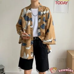 Apparel Japanese-themed Dragon Crane Male Yukata Collection -Kawaii Store kawaiies plushies plush softtoy japanese themed dragon crane male yukata collection new kimono 266775