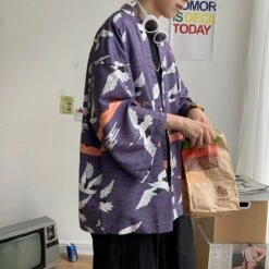 Apparel Japanese-themed Dragon Crane Male Yukata Collection -Kawaii Store kawaiies plushies plush softtoy japanese themed dragon crane male yukata collection new kimono 798954