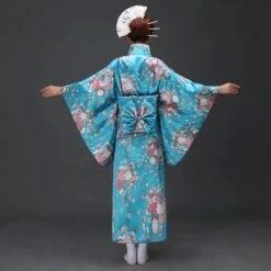 Apparel Japanese-themed Elegant Sakura Floral Long Women's Kimonos -Kawaii Store kawaiies plushies plush softtoy japanese themed elegant sakura floral long womens kimonos kimono 803436