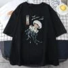 Apparel Japanese-themed Floating Jellyfish Unisex Tee -Kawaii Store kawaiies plushies plush softtoy japanese themed floating jellyfish unisex tee apparel black xs 184296