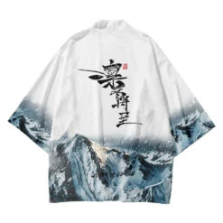 Apparel Japanese-themed Glaciar Mountains Two-Piece Kimono Yukata Top & Pants -Kawaii Store kawaiies plushies plush softtoy japanese themed glaciar mountains two piece kimono yukata top pants kimono 932127