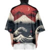 Apparel Japanese-themed Great Wave Off Kanagawa Red Purple Unisex Kimono -Kawaii Store kawaiies plushies plush softtoy japanese themed great wave off kanagawa red purple unisex kimono kimono 938317