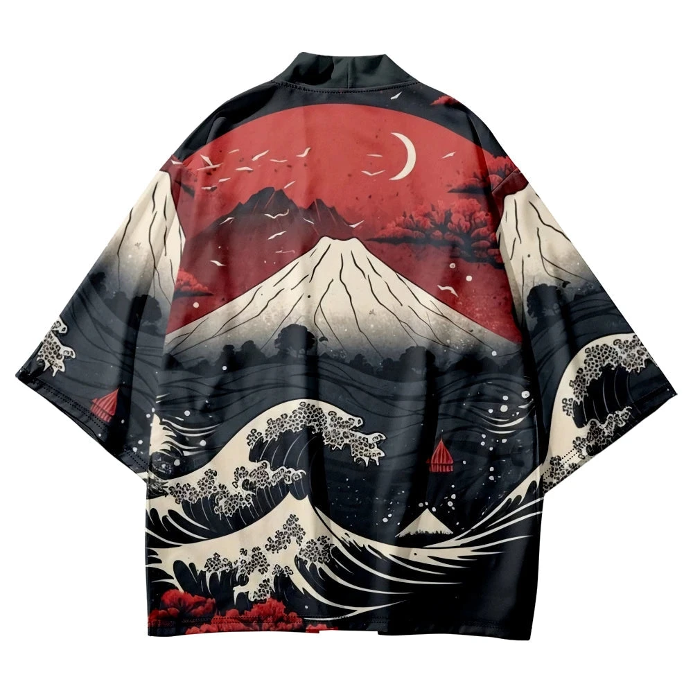 Apparel Japanese-themed Great Wave Off Kanagawa Unisex Kimonos 8 Apparel Japanese-themed Great Wave Off Kanagawa Unisex Kimonos - Image 6