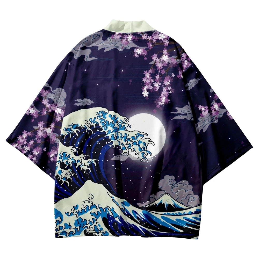 Apparel Japanese-themed Great Wave Off Kanagawa Unisex Kimonos 12 Apparel Japanese-themed Great Wave Off Kanagawa Unisex Kimonos - Image 10