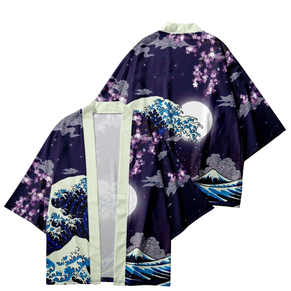 Apparel Japanese-themed Great Wave Off Kanagawa Unisex Kimonos 9 Apparel Japanese-themed Great Wave Off Kanagawa Unisex Kimonos - Image 7