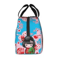 Japanese-themed Keiko Kokeshi Doll Insulated Lunch Bag Collection -Kawaii Store kawaiies plushies plush softtoy japanese themed keiko kokeshi doll insulated lunch bag collection bag 519179