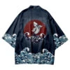 Apparel Japanese-themed Koi Great Wave Off Kanagawa Unisex Navy Kimono -Kawaii Store kawaiies plushies plush softtoy japanese themed koi great wave off kanagawa unisex navy kimono kimono s 497873