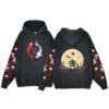 Apparel Japanese-themed Koi Pagoda Sunrise Vintage Unisex Hoodie -Kawaii Store kawaiies plushies plush softtoy japanese themed koi pagoda sunrise vintage unisex hoodie apparel lake s 831977