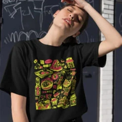 Apparel Japanese-themed Oishi Market Illustration Unisex Tee