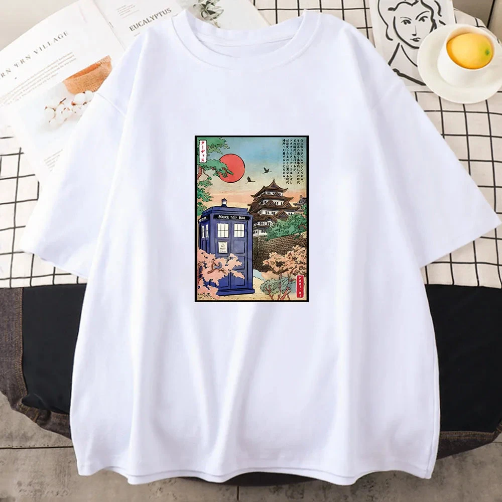 Apparel Japanese-themed Osaka Police Box Unisex Tee 3 Apparel Japanese-themed Osaka Police Box Unisex Tee