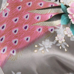 Apparel Japanese-themed Peacock Floral Women's Yukata Kimono Robe Cardigan With Belt -Kawaii Store kawaiies plushies plush softtoy japanese themed peacock floral womens yukata kimono robe cardigan with belt apparel 163489