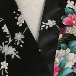 Apparel Japanese-themed Peacock Floral Women's Yukata Kimono Robe Cardigan With Belt -Kawaii Store kawaiies plushies plush softtoy japanese themed peacock floral womens yukata kimono robe cardigan with belt apparel 357276