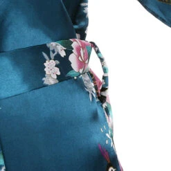 Apparel Japanese-themed Peacock Floral Women's Yukata Kimono Robe Cardigan With Belt -Kawaii Store kawaiies plushies plush softtoy japanese themed peacock floral womens yukata kimono robe cardigan with belt apparel 636187