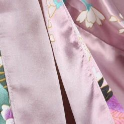 Apparel Japanese-themed Peacock Floral Women's Yukata Kimono Robe Cardigan With Belt -Kawaii Store kawaiies plushies plush softtoy japanese themed peacock floral womens yukata kimono robe cardigan with belt apparel 658735