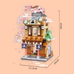 Japanese-themed Ramen Hot Spring Sushi Tea Micro Building Sets -Kawaii Store kawaiies plushies plush softtoy japanese themed ramen hot spring sushi tea micro building sets build it hot spring shop with box 428702