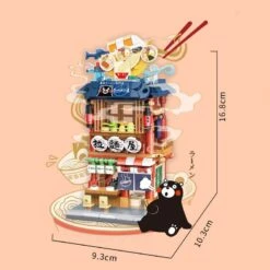 Japanese-themed Ramen Hot Spring Sushi Tea Micro Building Sets -Kawaii Store kawaiies plushies plush softtoy japanese themed ramen hot spring sushi tea micro building sets build it noodle shop with box 268308