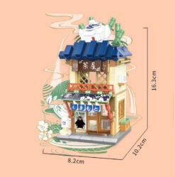 Japanese-themed Ramen Hot Spring Sushi Tea Micro Building Sets -Kawaii Store kawaiies plushies plush softtoy japanese themed ramen hot spring sushi tea micro building sets build it tea shop with box 939859