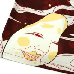 Apparel Japanese-themed Red Navy Samurai Cat Mask Unisex Kimono -Kawaii Store kawaiies plushies plush softtoy japanese themed red navy samurai cat mask unisex kimono kimono 266401