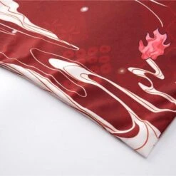 Apparel Japanese-themed Red Navy Samurai Cat Mask Unisex Kimono -Kawaii Store kawaiies plushies plush softtoy japanese themed red navy samurai cat mask unisex kimono kimono 424550