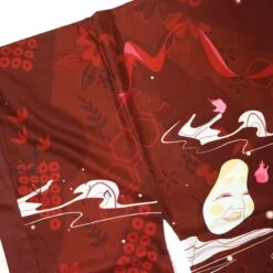 Apparel Japanese-themed Red Navy Samurai Cat Mask Unisex Kimono -Kawaii Store kawaiies plushies plush softtoy japanese themed red navy samurai cat mask unisex kimono kimono 457727