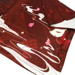 Apparel Japanese-themed Red Navy Samurai Cat Mask Unisex Kimono -Kawaii Store kawaiies plushies plush softtoy japanese themed red navy samurai cat mask unisex kimono kimono 532273