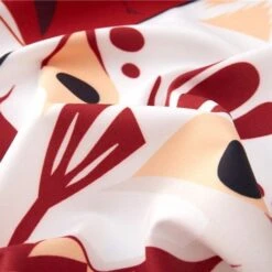 Apparel Japanese-themed Red Navy Samurai Cat Mask Unisex Kimono -Kawaii Store kawaiies plushies plush softtoy japanese themed red navy samurai cat mask unisex kimono kimono 632785