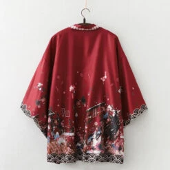 Apparel Japanese-themed Red Shrines Sakura Unisex Kimono -Kawaii Store kawaiies plushies plush softtoy japanese themed red shrines sakura unisex kimono kimono 749580