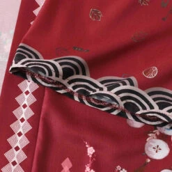 Apparel Japanese-themed Red Shrines Sakura Unisex Kimono -Kawaii Store kawaiies plushies plush softtoy japanese themed red shrines sakura unisex kimono kimono 810187