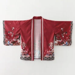 Apparel Japanese-themed Red Shrines Sakura Unisex Kimono -Kawaii Store kawaiies plushies plush softtoy japanese themed red shrines sakura unisex kimono kimono 980983