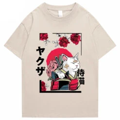 Apparel Japanese-themed Samurai Cat Rose Kanji Unisex Tee 28 Apparel Japanese-themed Samurai Cat Rose Kanji Unisex Tee -Kawaii Store kawaiies plushies plush softtoy japanese themed samurai cat rose kanji unisex tee apparel 849645